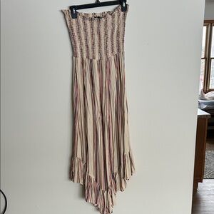 Angie Strapless Smocked Maxi Dress